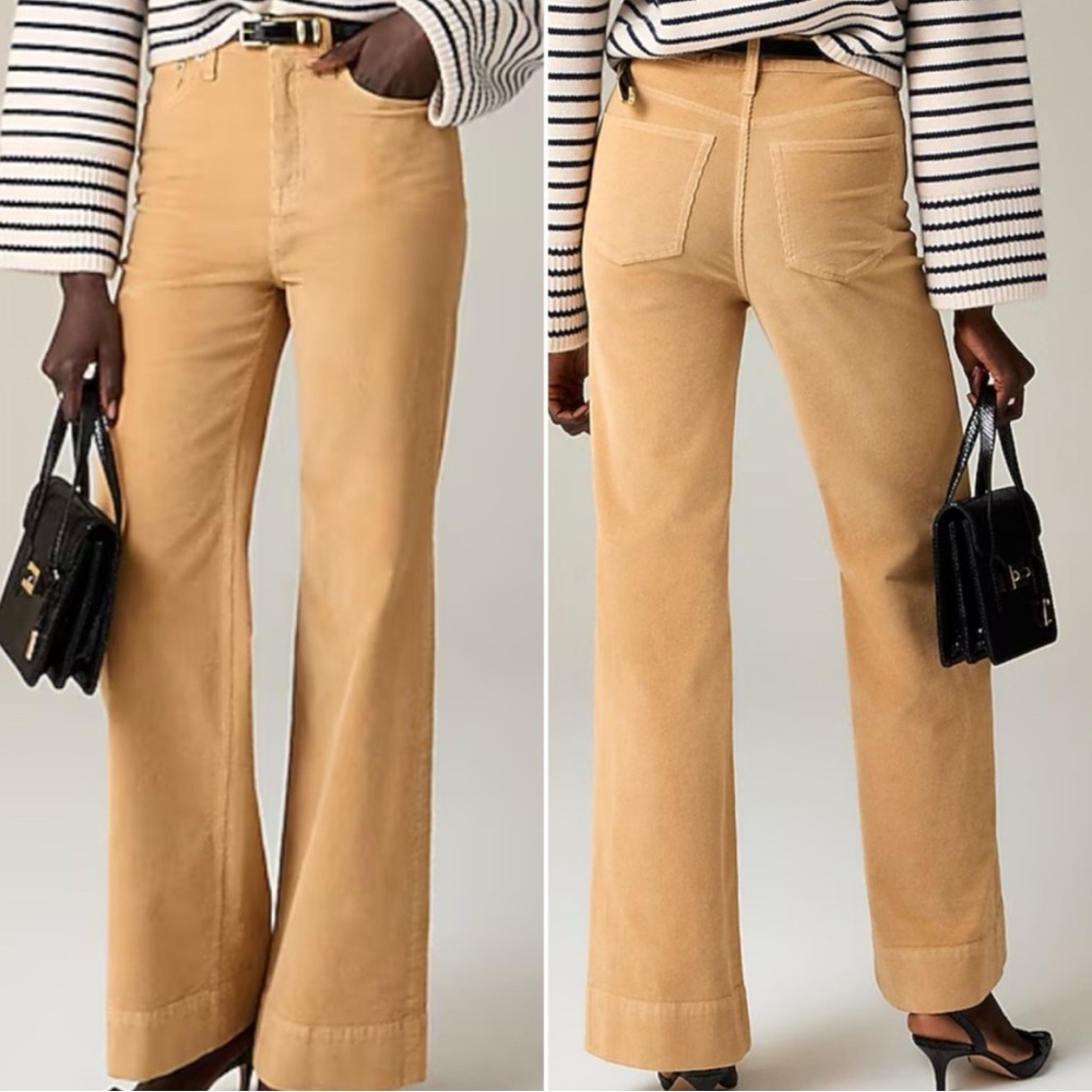 J. Crew Wide Leg Corduroy Pants Sand Castle Size 29